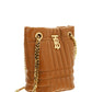 Small Quilted Lambskin Lola Bucket Bag - Maple Brown