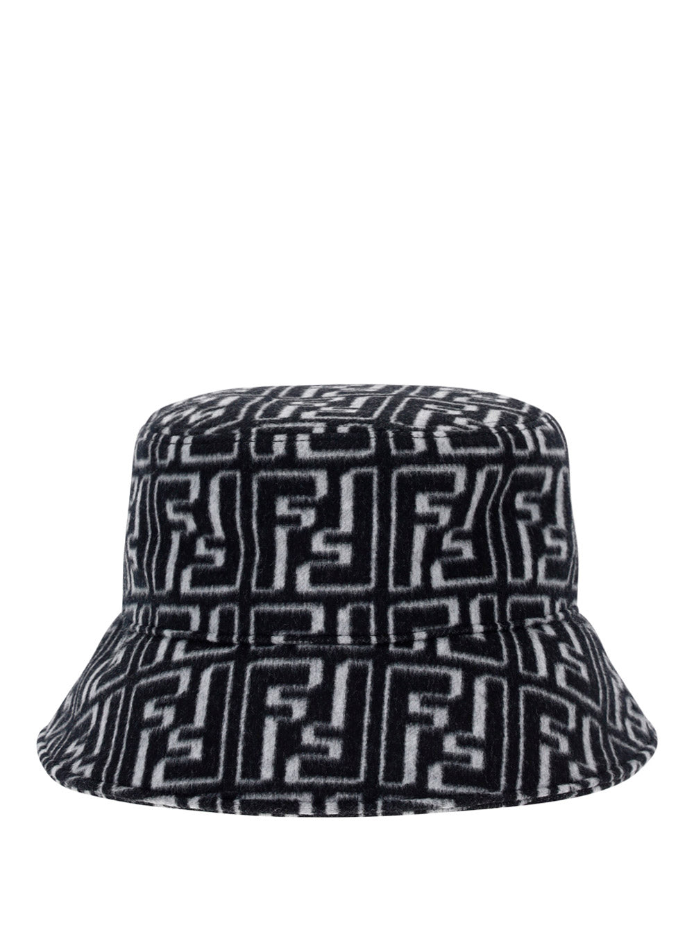 Wool Bucket Hat - Black / White