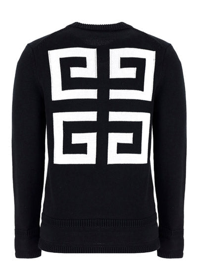 4G Sweater In Cotton - Black