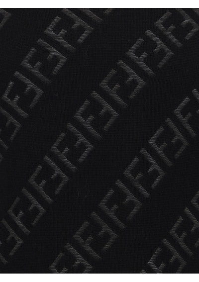 FF Motif Logo Knit Sweater - Black
