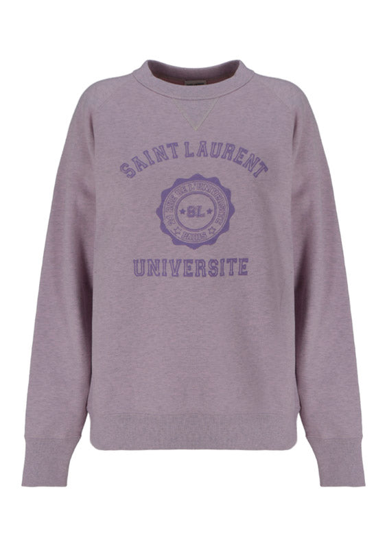 "Saint Laurent Université" Sweatshirt - Lavender
