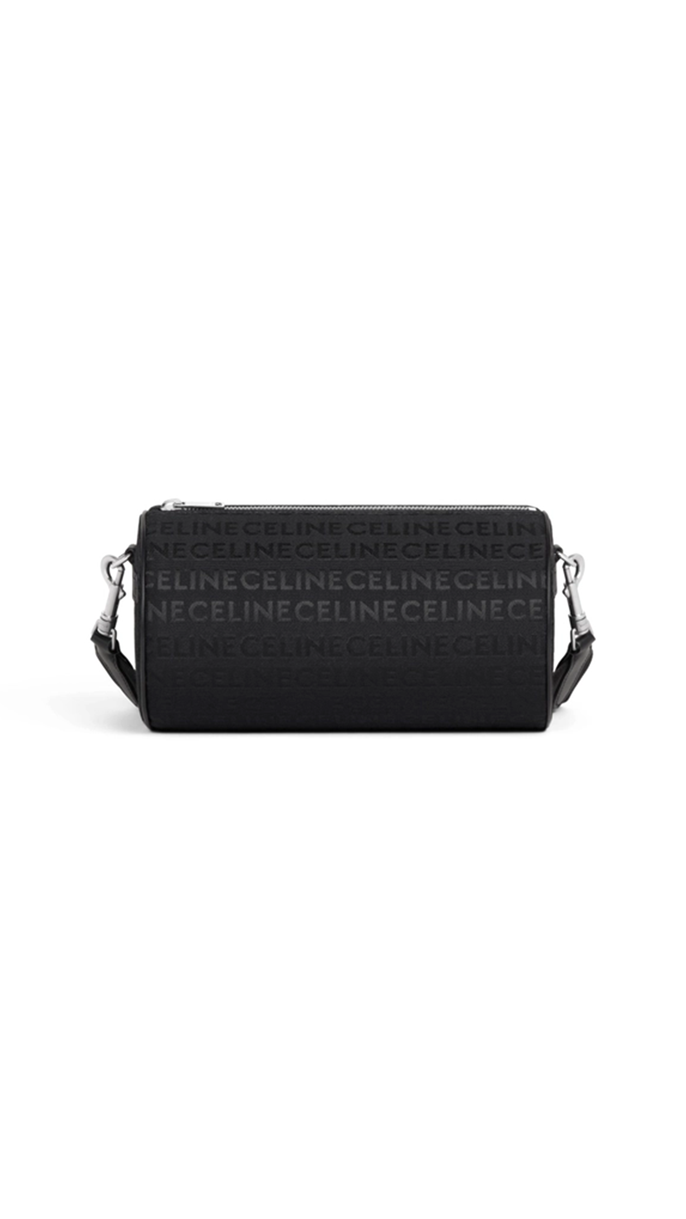 Cylinder Bag with Celine Jacquard Allover - Black