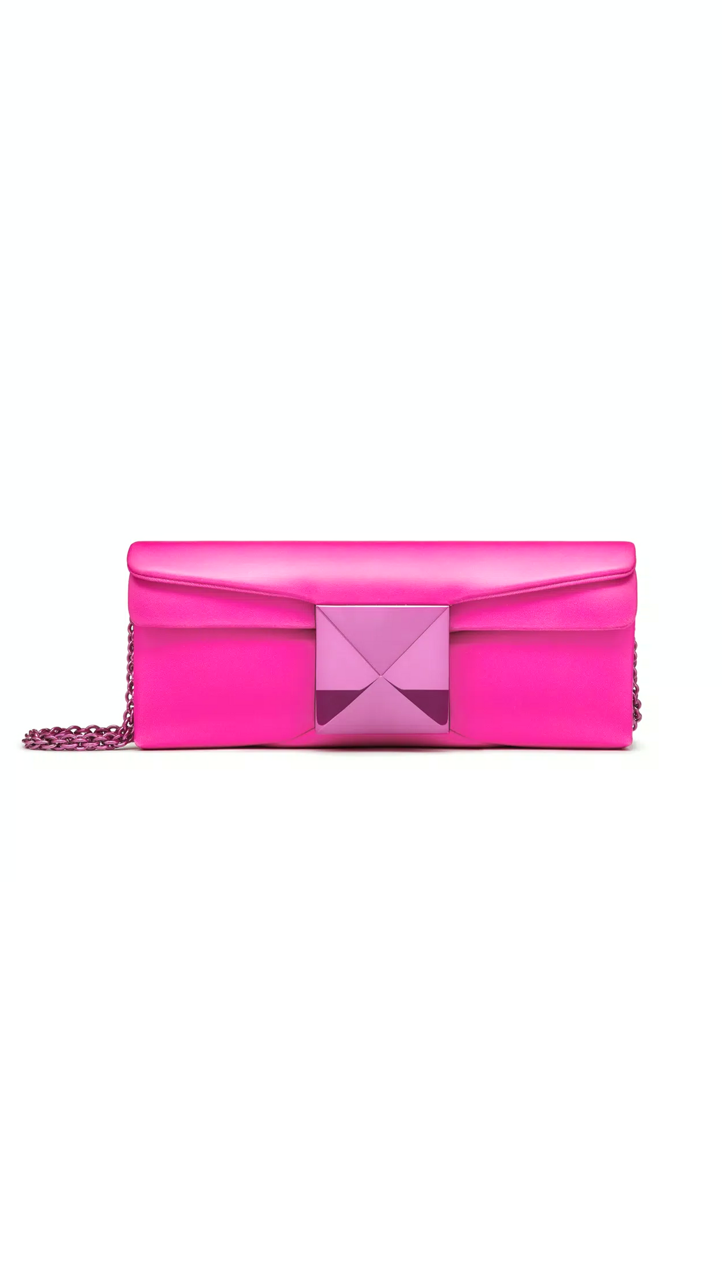 One Stud Nappa Clutch - Pink PP
