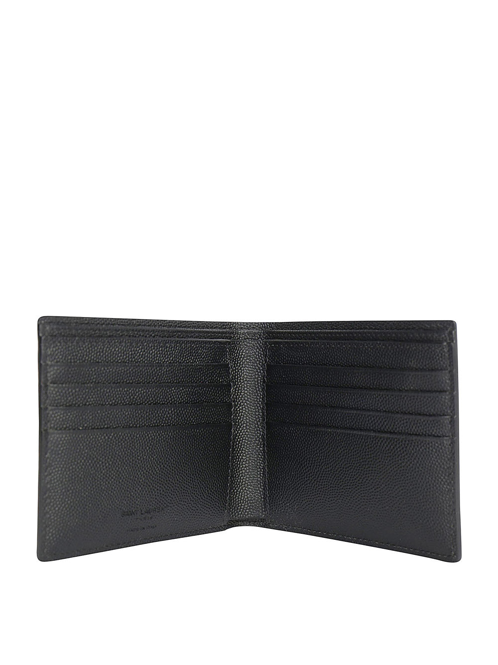 East/West Wallet in Grain De Poudre Embossed Leather - Black