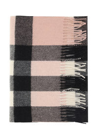 Check Cashmere Scarf - Light Pink