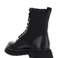 Brushed Rois Leather And Nylon Booties  - Black