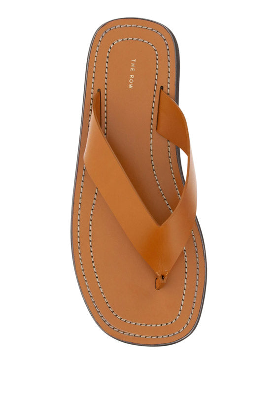 Ginza Leather Sandals - Tan