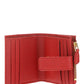 Small Saffiano Leather Wallet - Red