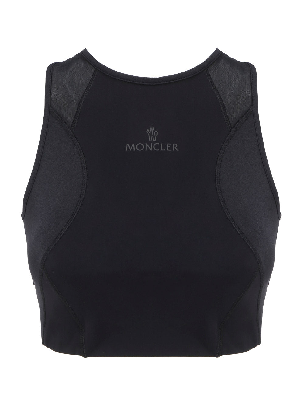 Logo Crop Top - Black