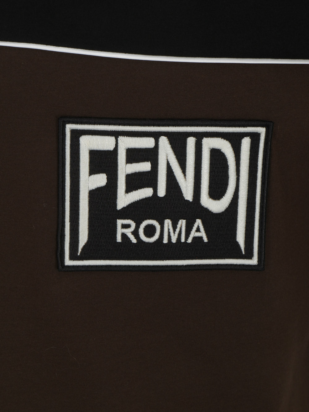 Fendi Roma T-Shirt - Brown / Black