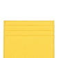 Saffiano Leather Card Holder - Sunny Yellow