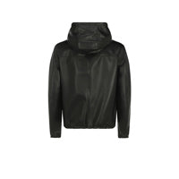 Reversible Nappa and Nylon Blouson Jacket - Black