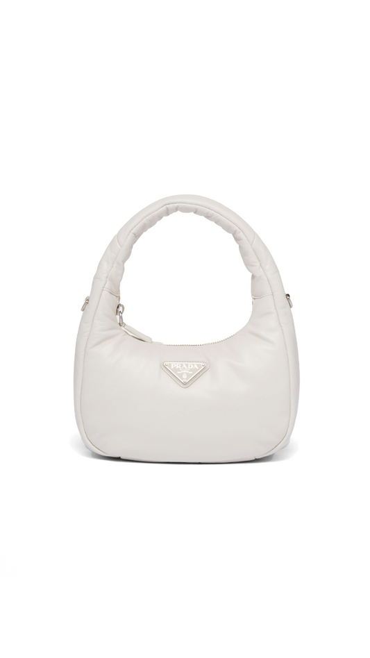 Soft Padded Nappa Leather Mini-bag - White