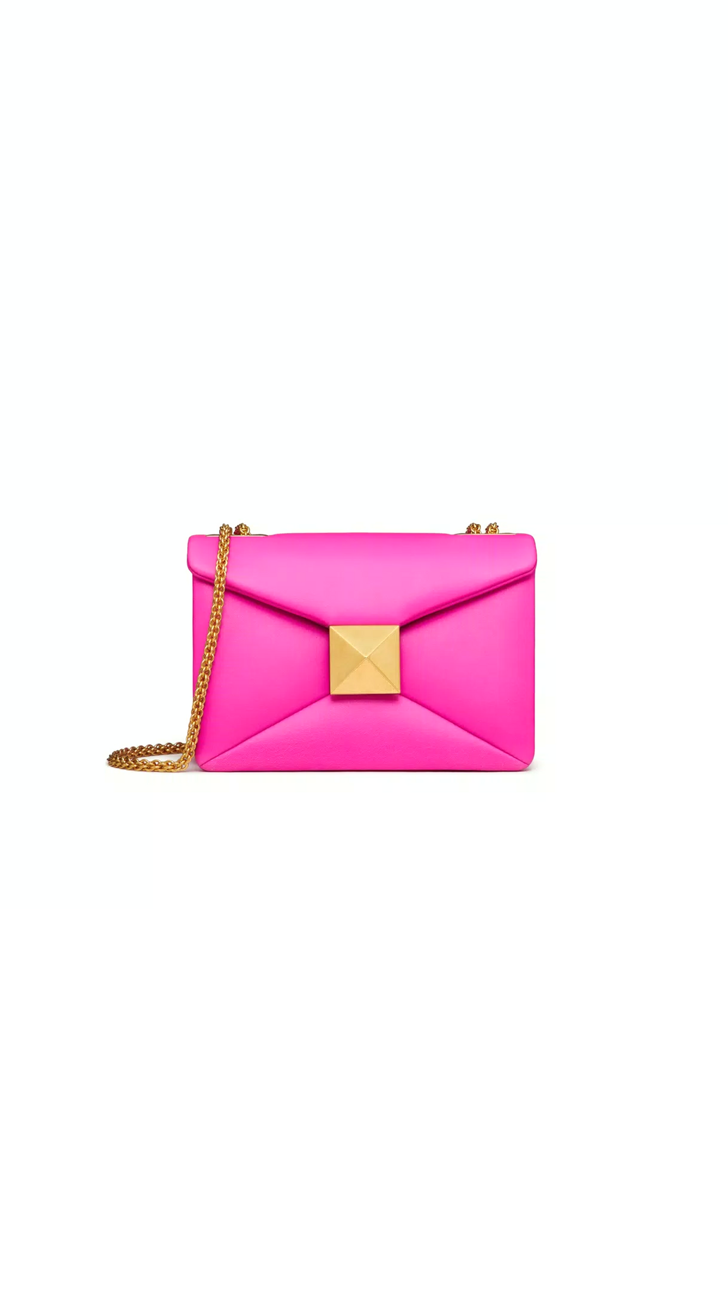 One Stud Nappa Bag with Chain - Pink PP