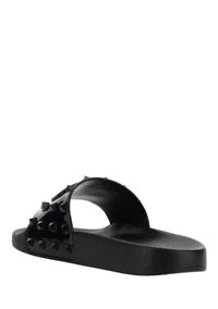 Rubber Summer Vlogo Signature Slide Sandal - Black