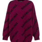 Allover Logo Sweater - Purple