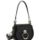 Tess Small Purse in Shiny & Suede Calfskin - Black