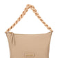 Miu Spirit Madras Leather Bag - Beige