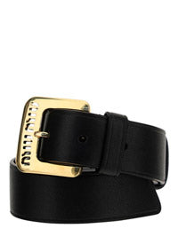 Nappa leather belt - Black