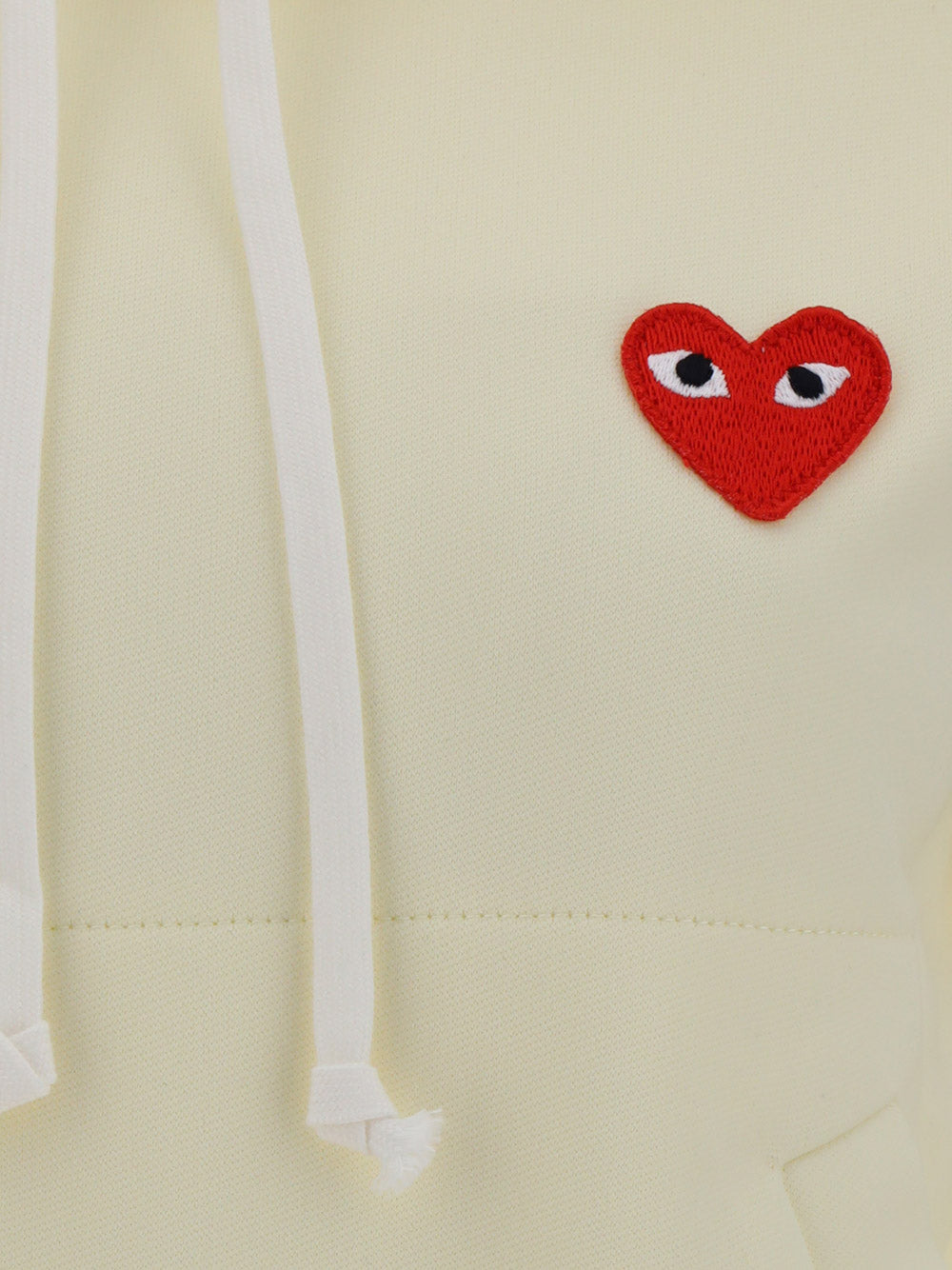 Heart-embroidered Pullover Hoodie.