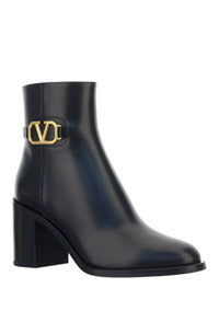 75MM Calfskin VLogo Signature Boots - Black
