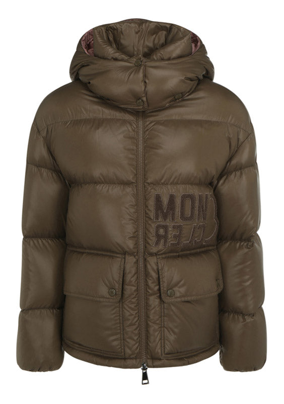 Short Abbaye Down Jacket - Mud Brown