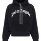 Curved Logo Hoodie - Black