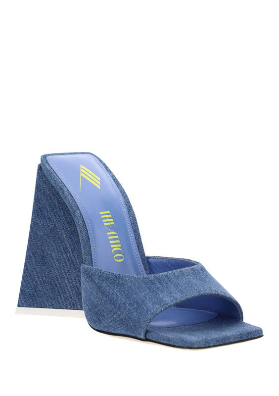 Devon Mule Shoes - Blue