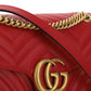GG Marmont Small Matelassé Shoulder Bag - Red