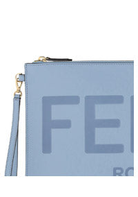 Large Flat Pouch - Light Blue