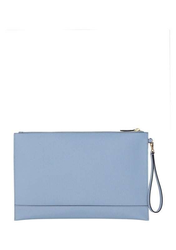 Large Flat Pouch - Light Blue