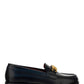 VLogo Chain Calfskin Loafer - Black