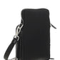 Brushed Leather & Nylon Smartphone Case - Black