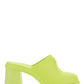 Rubber Mules - Lime Green