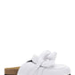 Chain Loafer Mules - White