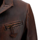 Nappa Leather Jacket - Brown