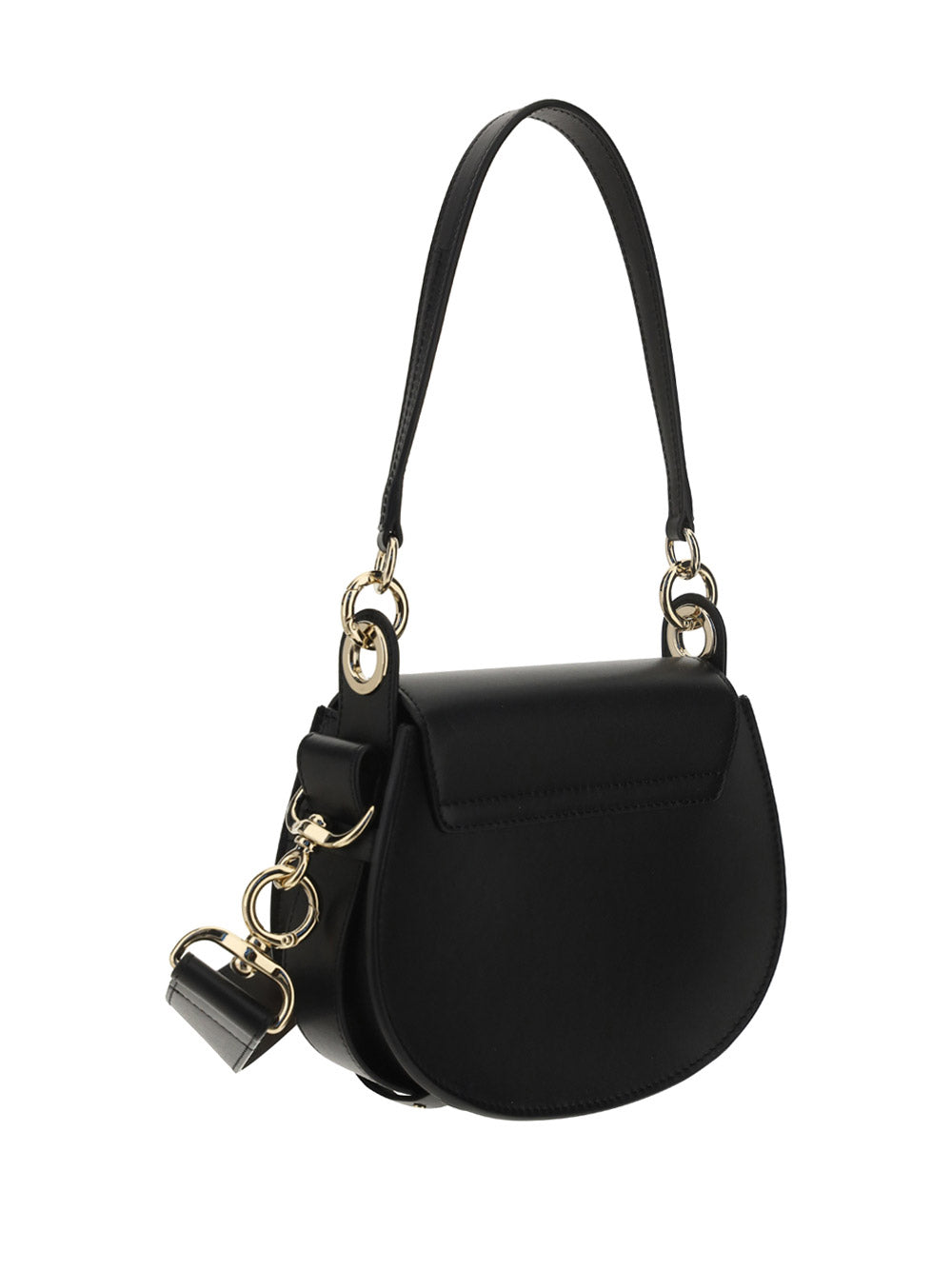 Tess Small Purse in Shiny & Suede Calfskin - Black
