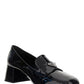 Patent Leather Loafer Pumps - Black.