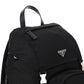 Re-Nylon and Saffiano Leather Backpack - Black