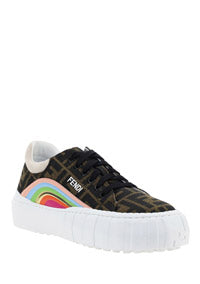 Fendi Force Sneakers - Brown / Multi