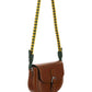 Small Shoulder Bag with Logo - Brown