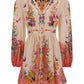 Tropicana Floral Print Mini Dress - Multi