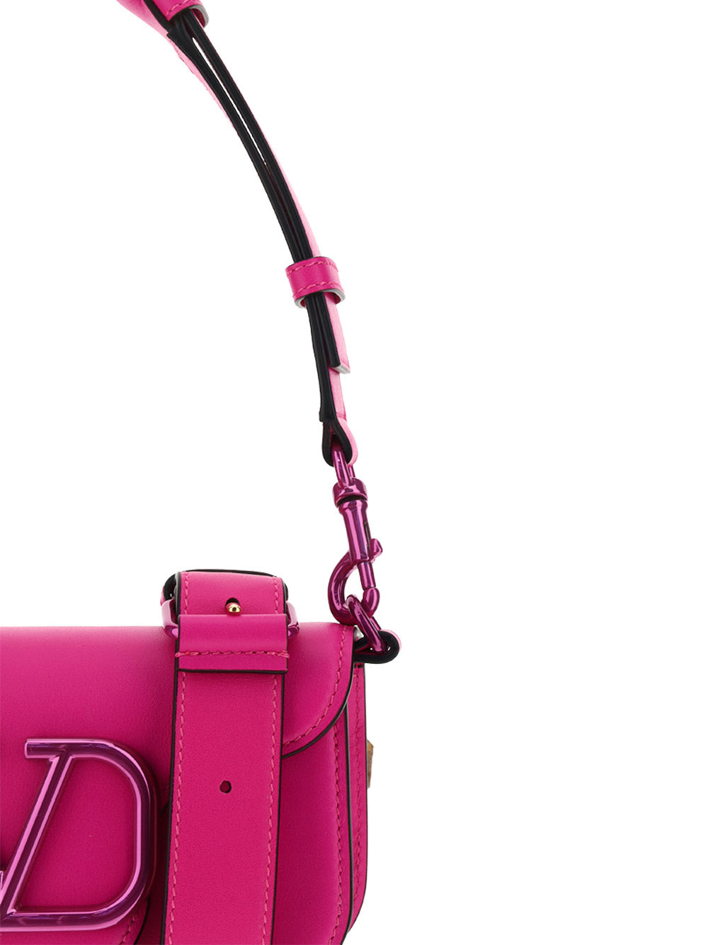 Mini Locò Crossbody Calfskin Bag - Pink PP