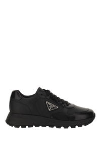 Prax 01 Sneakers in Nylon & Leather - Black