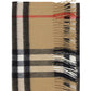The Classic Check Cashmere Scarf - Archive Beige