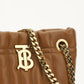 Small Quilted Lambskin Lola Bucket Bag - Maple Brown