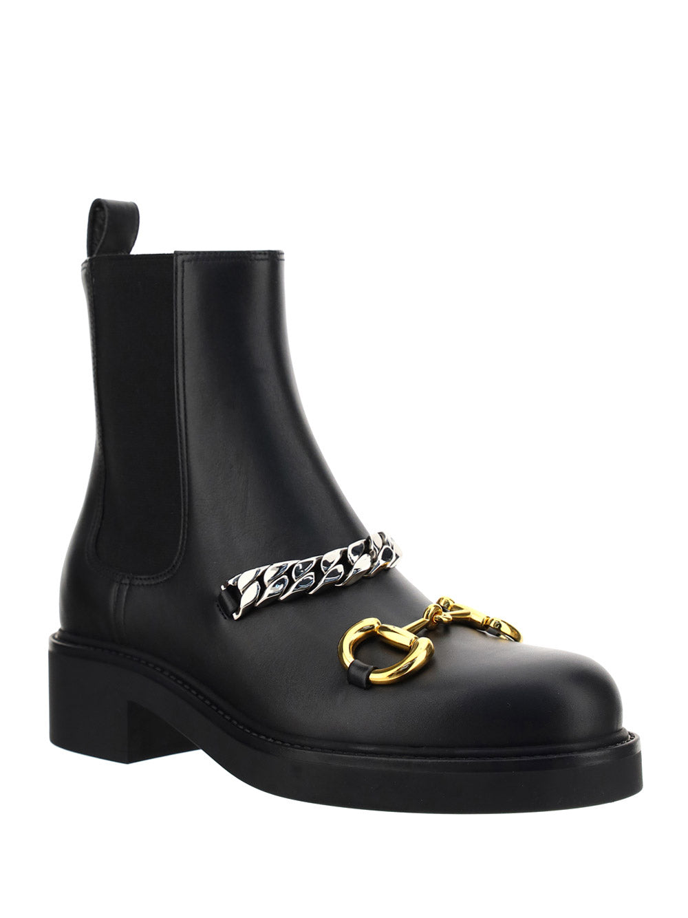 Chelsea Boot with Chain - Black.
