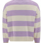 Greeting Knit Sweater - Beige / Lavender