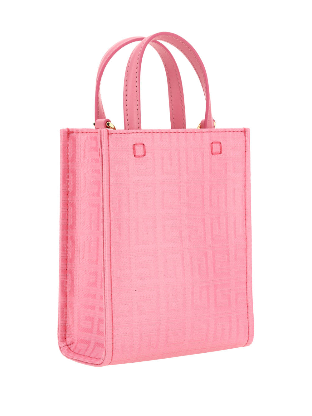 Mini G-Tote Shopping Bag in 4G Coated Canvas - Pink