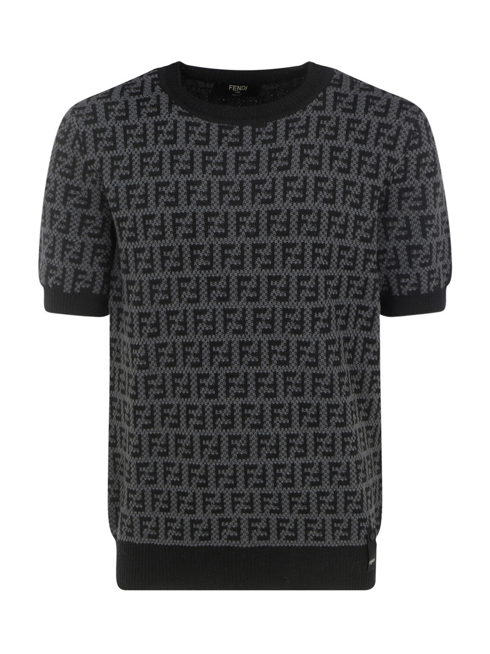 Knit Pullover FF T-Shirt - Black